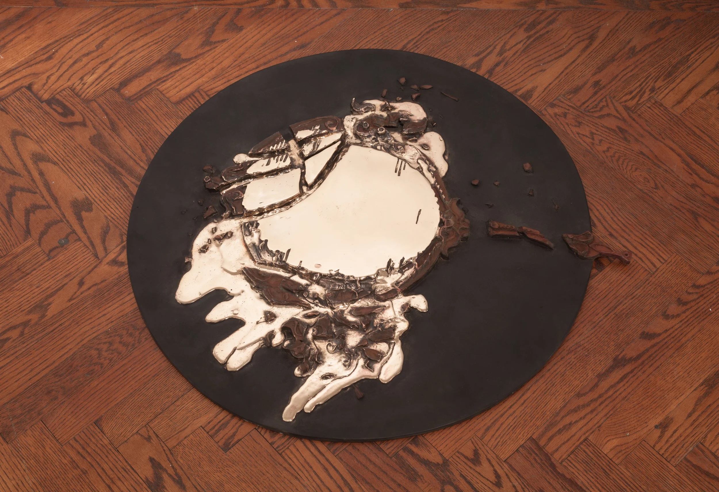 Untitled, 2014 bronze 3/4 x 32 x 30 inches 1.9 x 81.3 x 76.2 cm Photo Credit: Jason Mandella