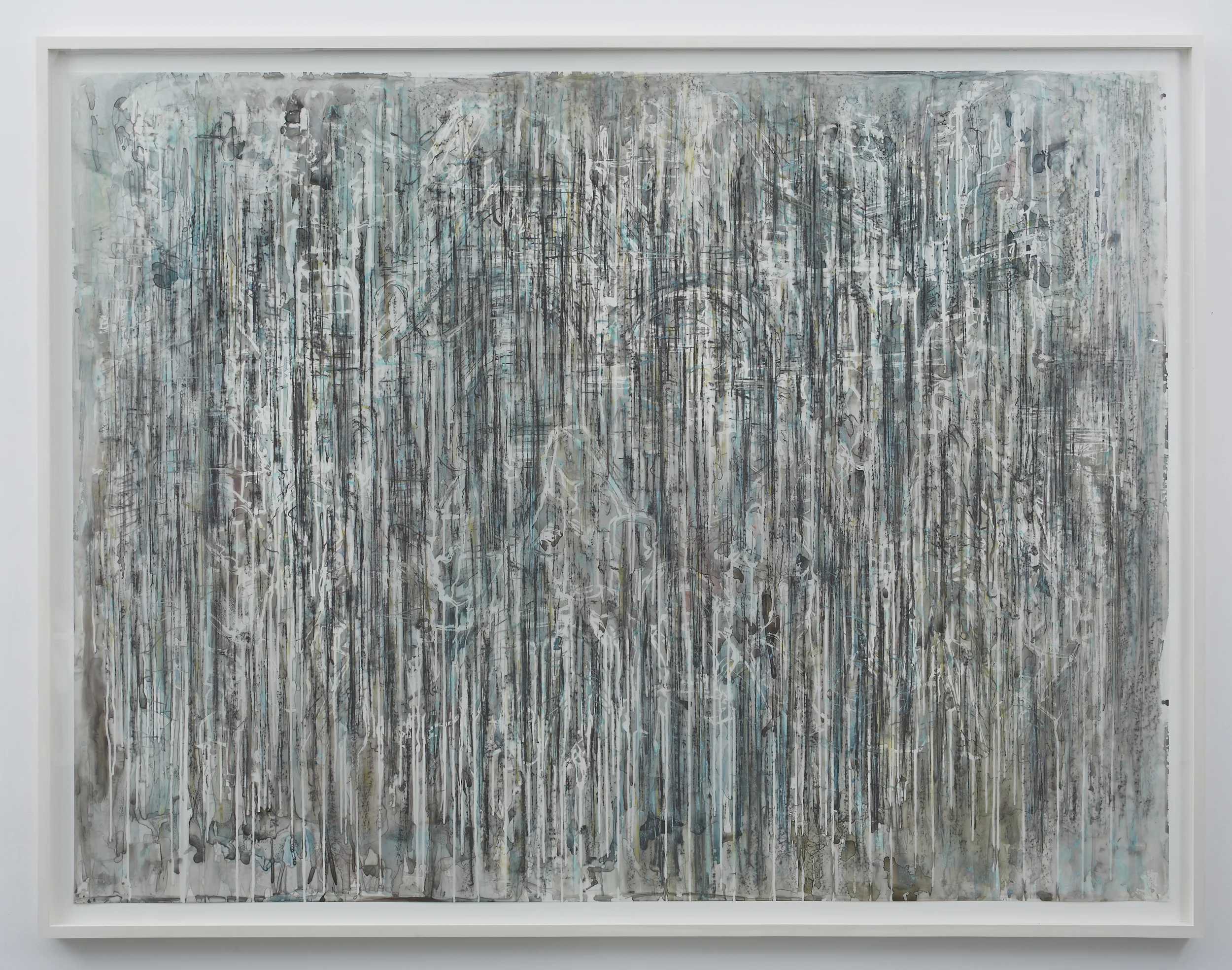 Untitled, 2013 conté charcoal pastel acrylic on mylar 60 x 79 1/2 inches 152.4 x 202 cm Signed and dated in graphite (verso) Photo Credit: Jason Wyche
