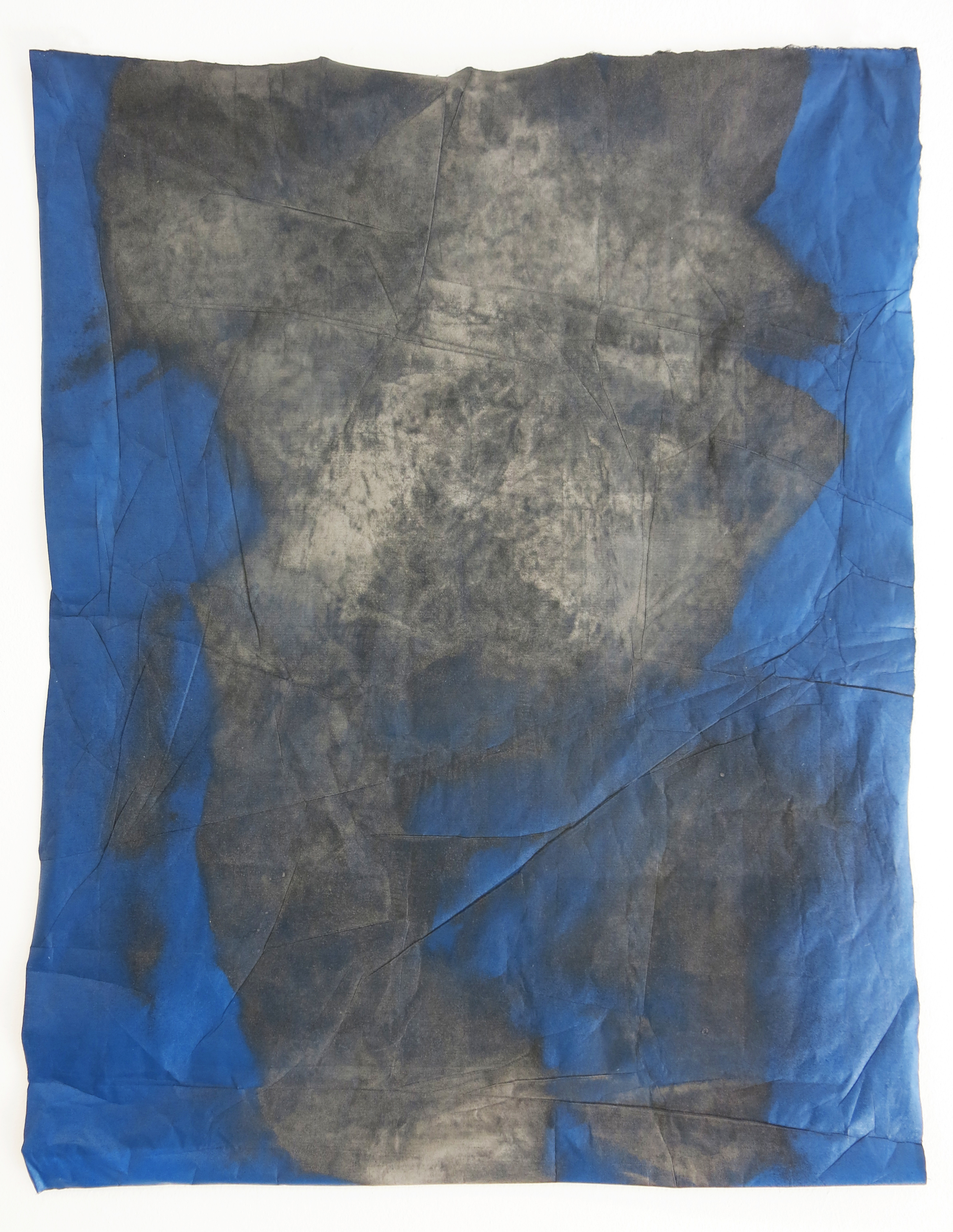 Alva Mooses. Fistful of Dirt, Monoprint and pulverized igneous stones, 2014.