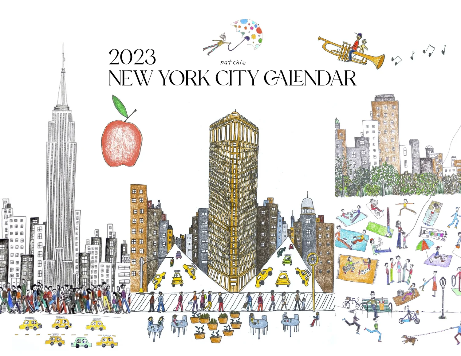 2023 Natchie New York City Calendar — natchie