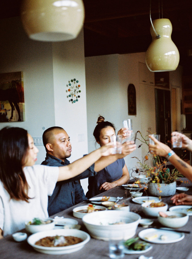 A Casual Evening with Friends and Sunomono Salad Recipe | cottagehillmag.com