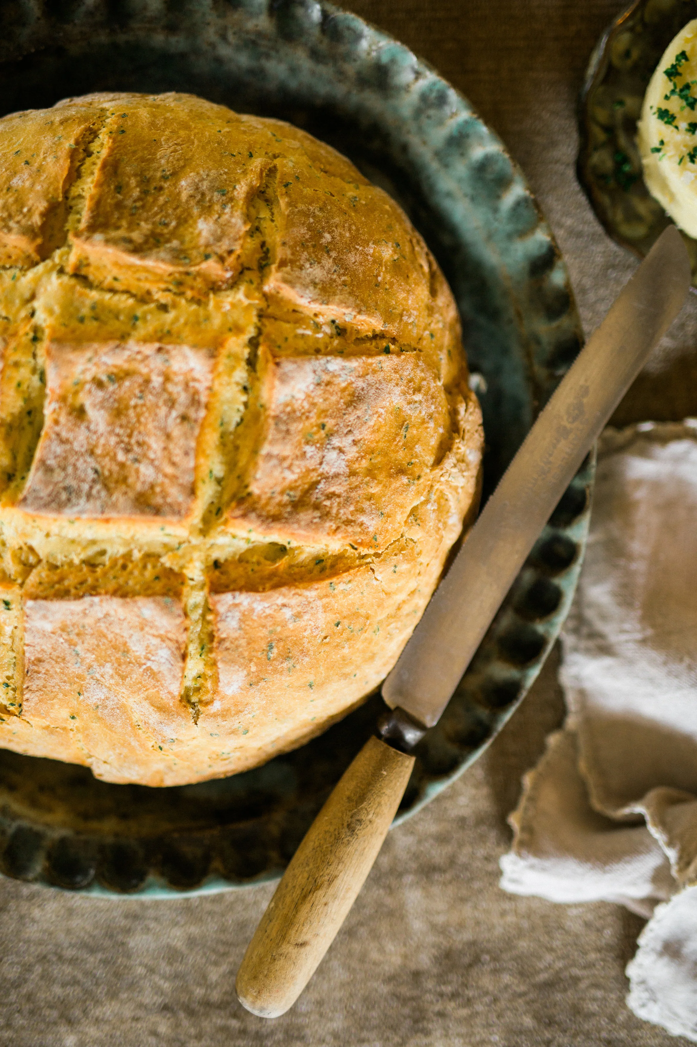 An Irish Supper with Bread Cream Pudding Recipe | cottagehillmag.com