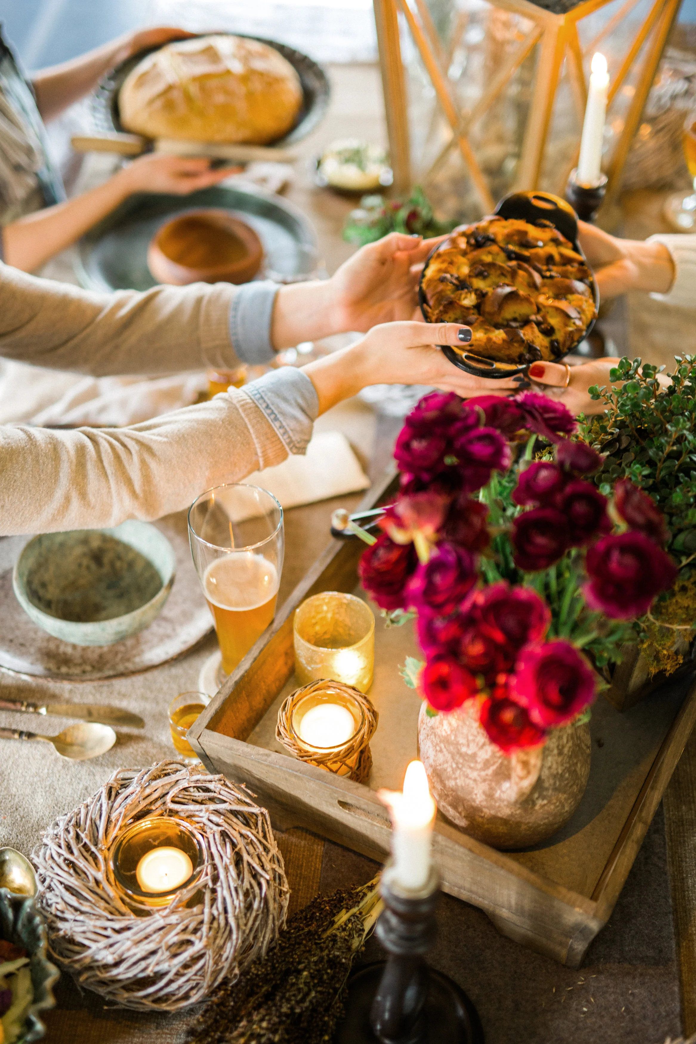 An Irish Supper with Bread Cream Pudding Recipe | cottagehillmag.com