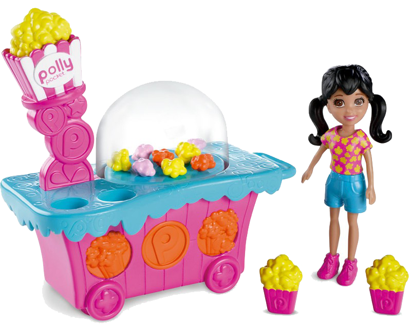 Polly Pockets Popcorn Cart