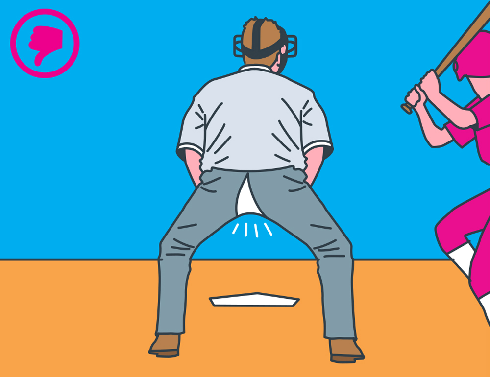 Not Good to Split: pants hairs bowling pins