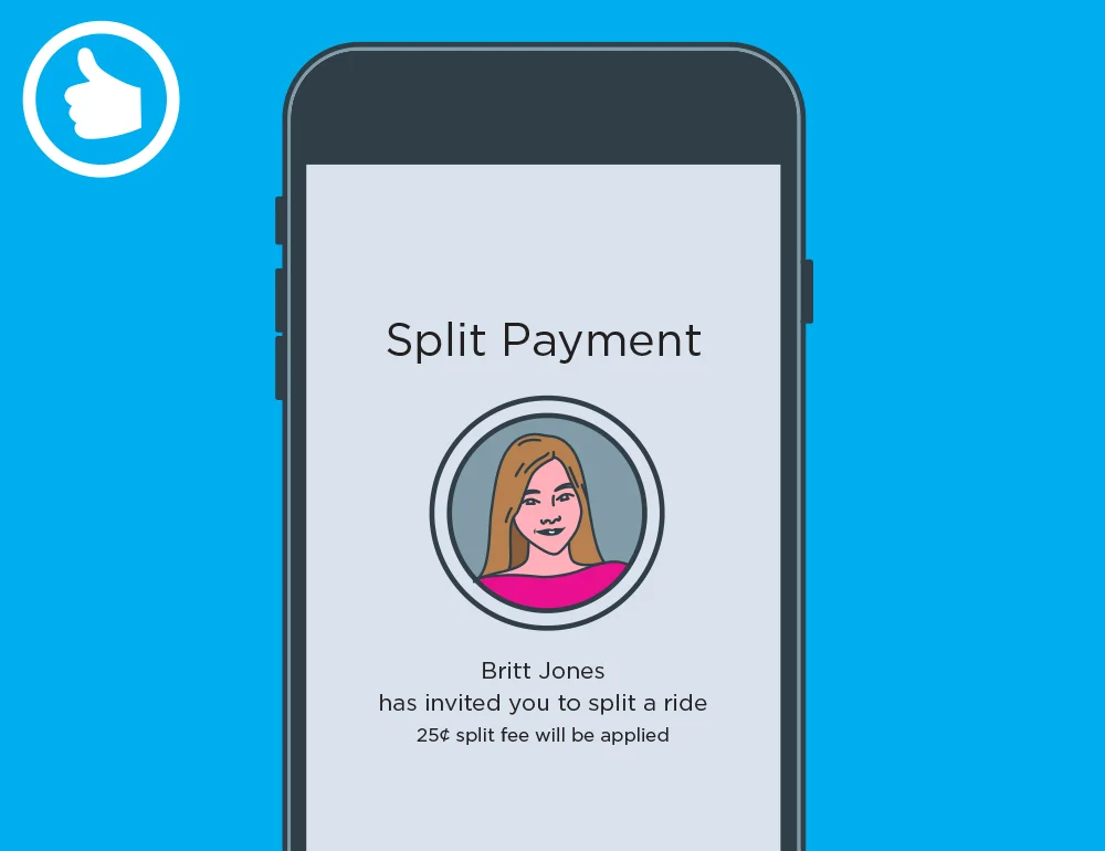 Good to Split: Lyft ride payments banana splits all food, really
