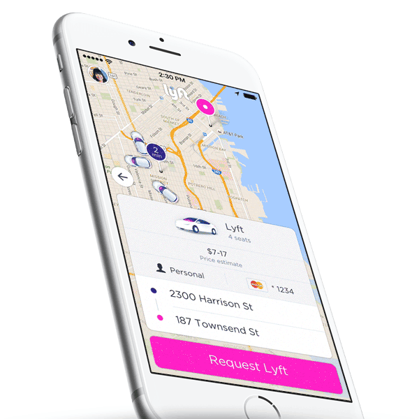 Tap ‘Personal’ to switch into ‘Business’ mode before you request a ride.