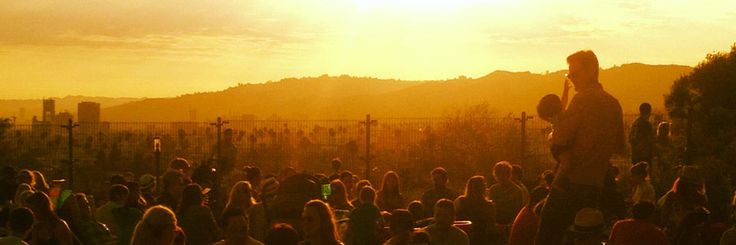 Friday Night Sunset @ Barnsdall Art Park. Photo Credit: LA Times