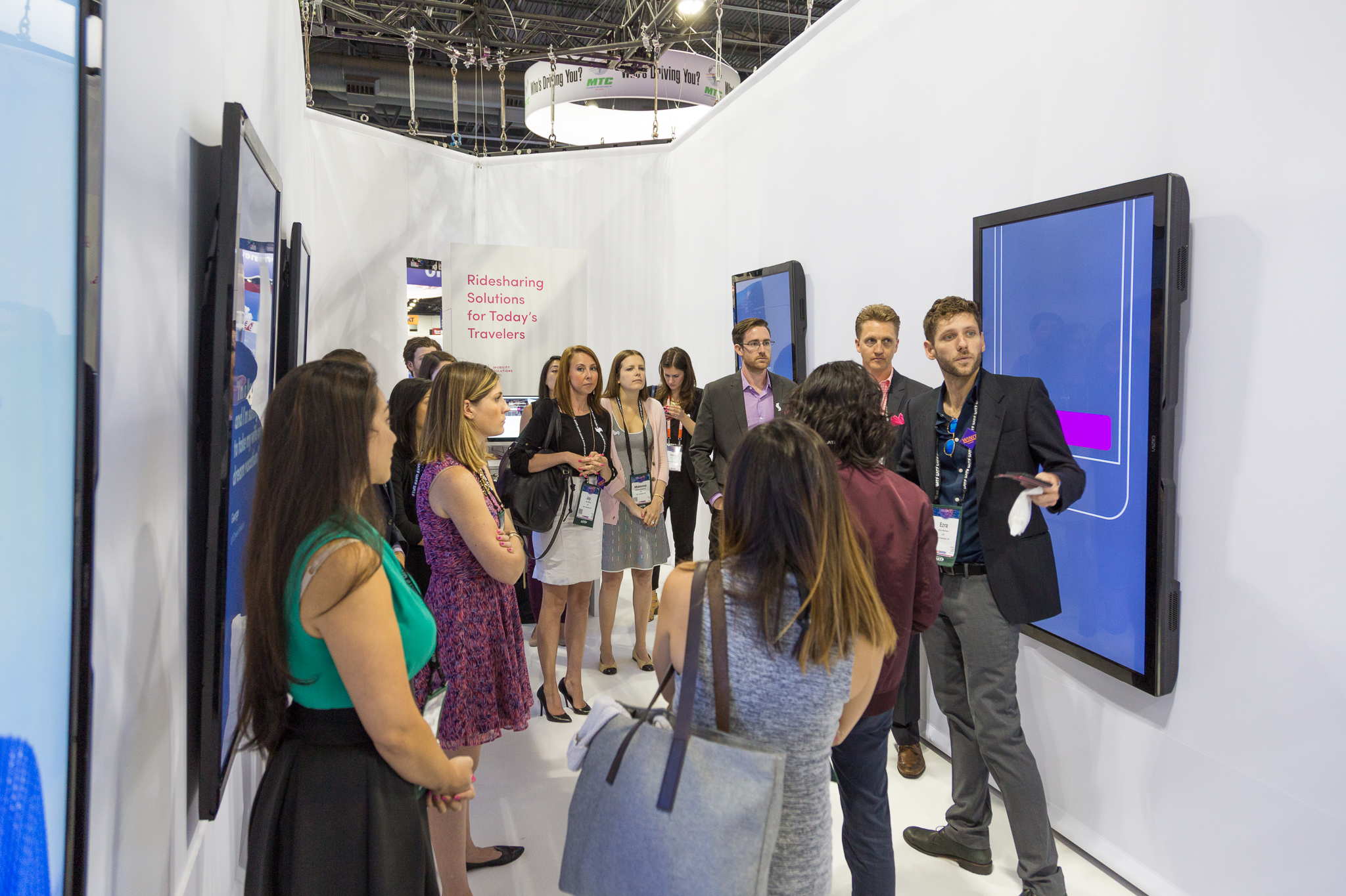 The Mobility Solutions Team inside Lyft’s GBTA booth.