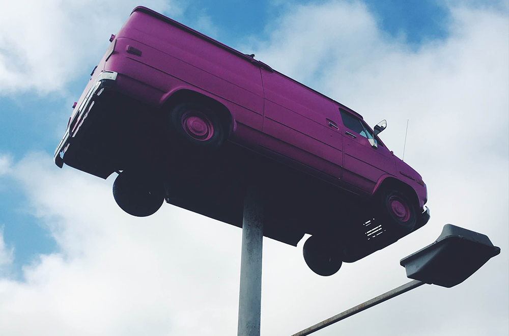 Notice a little more pink during your drive on the 101? The newly-painted Lyft van is just one of the ways we made ourselves at home.