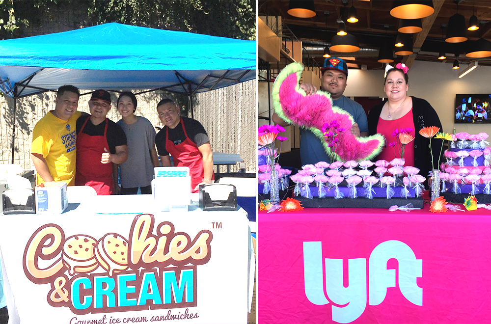 Drivers with a sweet tooth were able to satisfy their cravings with Cookies & Cream and treats by Sweet Lyft.