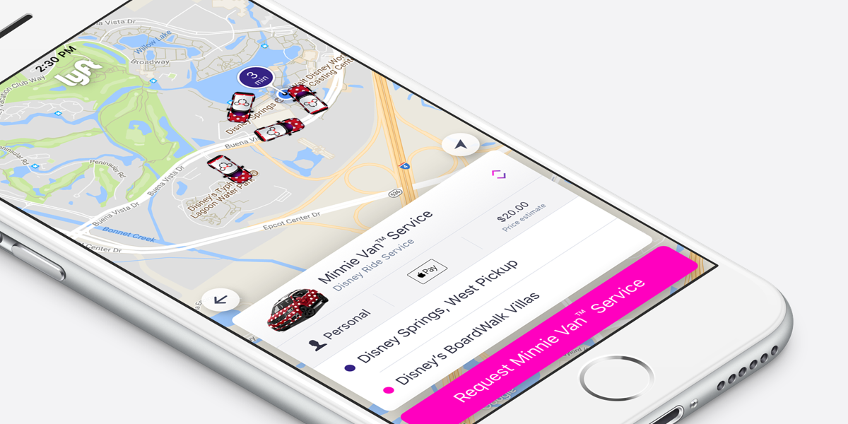 Lyft Powered Minnie Van Service Launches At Walt Disney