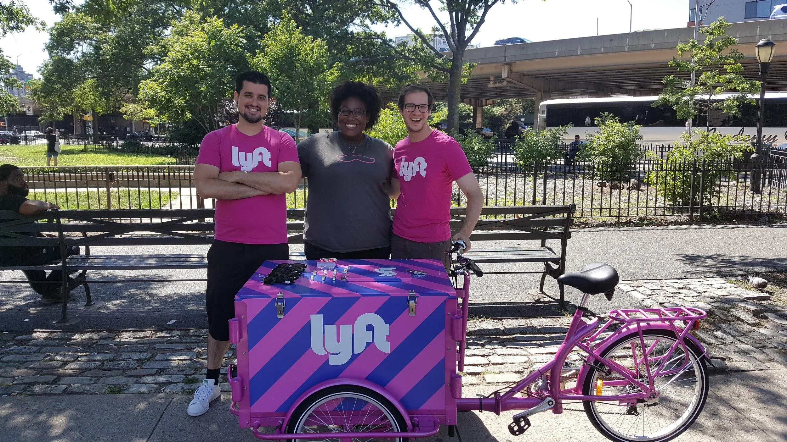 Keep an eye out for our Lyft trikes around the city this month for discounted rides, goodies, and more!
