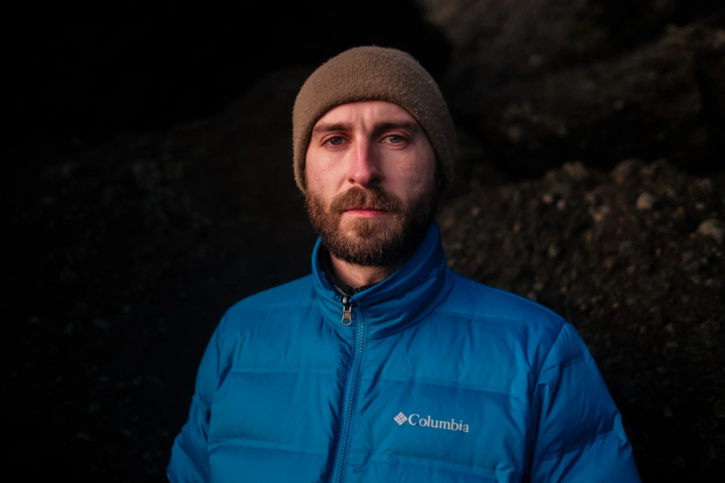 A portrait of Paul Gandy in Iceland.
