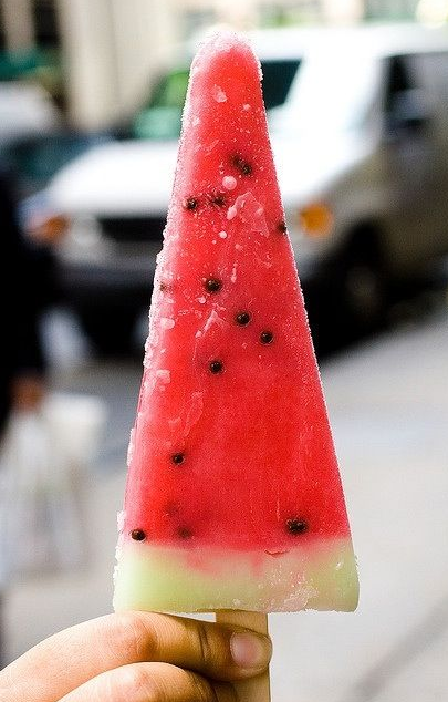 City Watermelon on a stick! Genius!