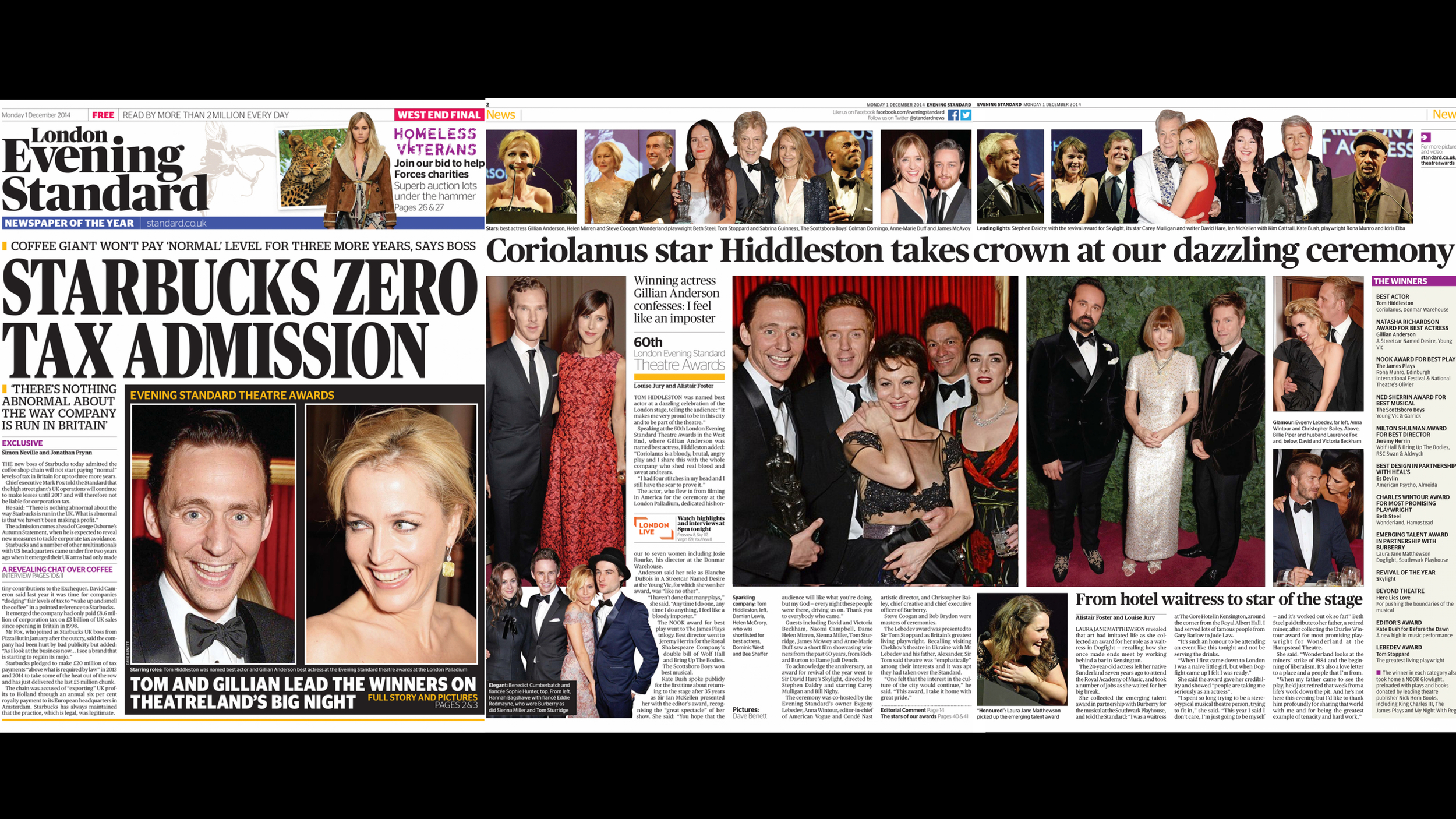 London Evening Standard Awards 2014 Coverage | Colman Domingo
