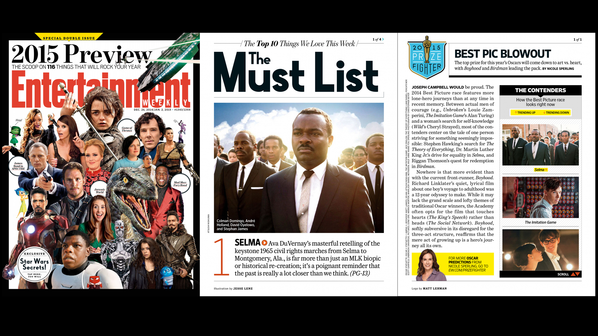 Entertainment Weekly December 2014: Best of 2014 | Selma