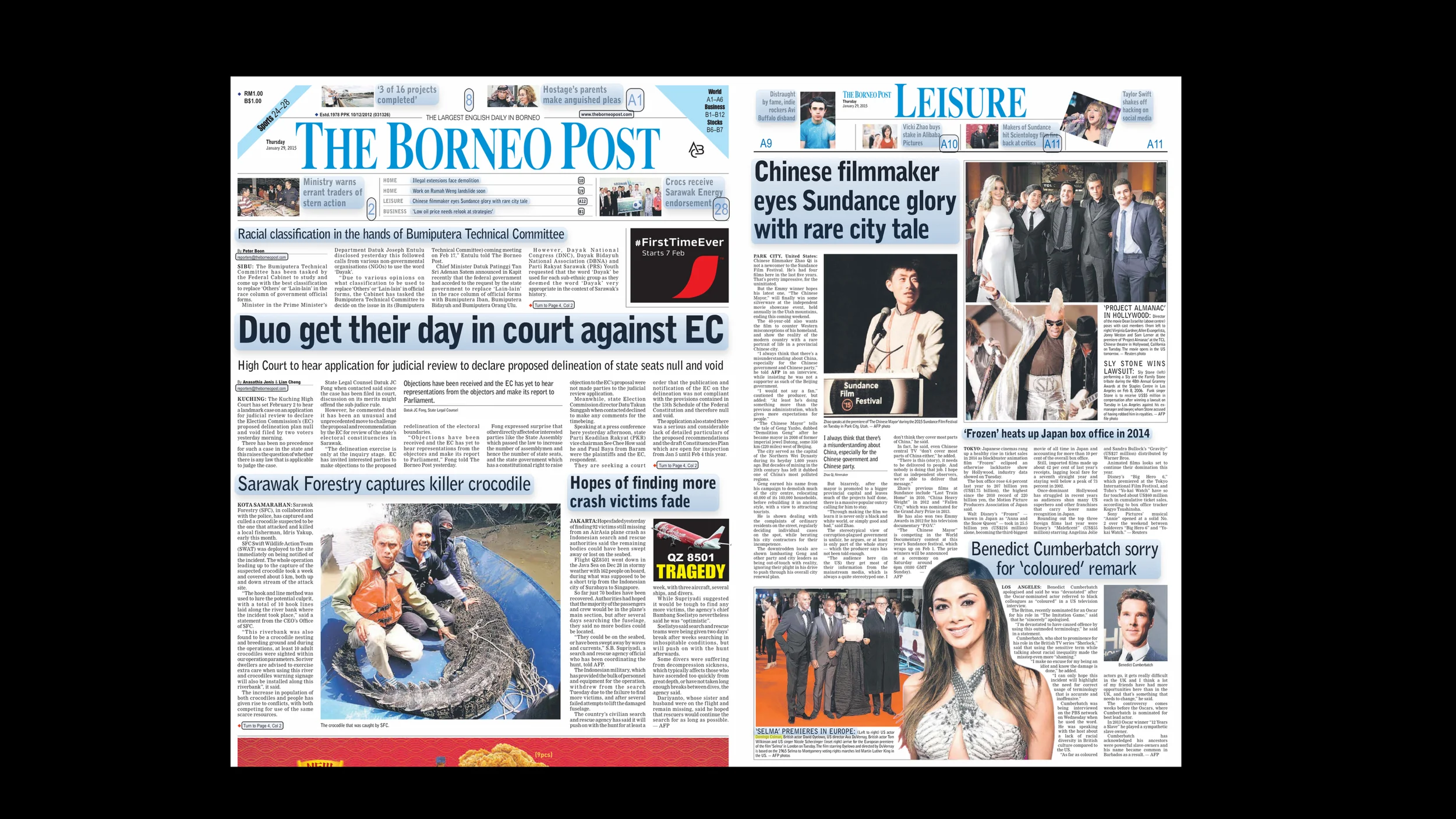 The Borneo Post- Selma European Premiere