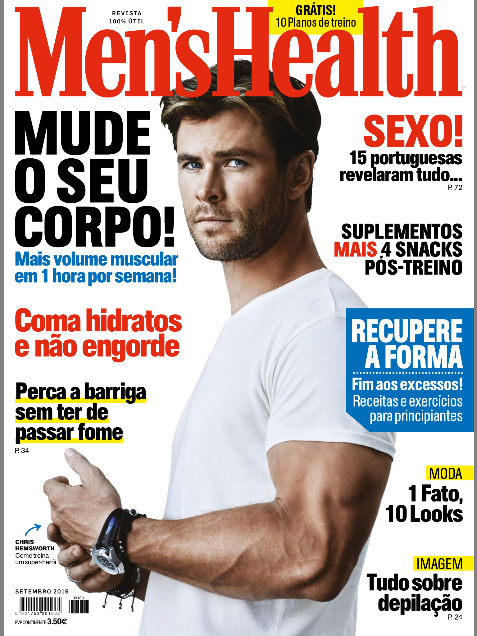 Men's Health Portugal Cover September 2016