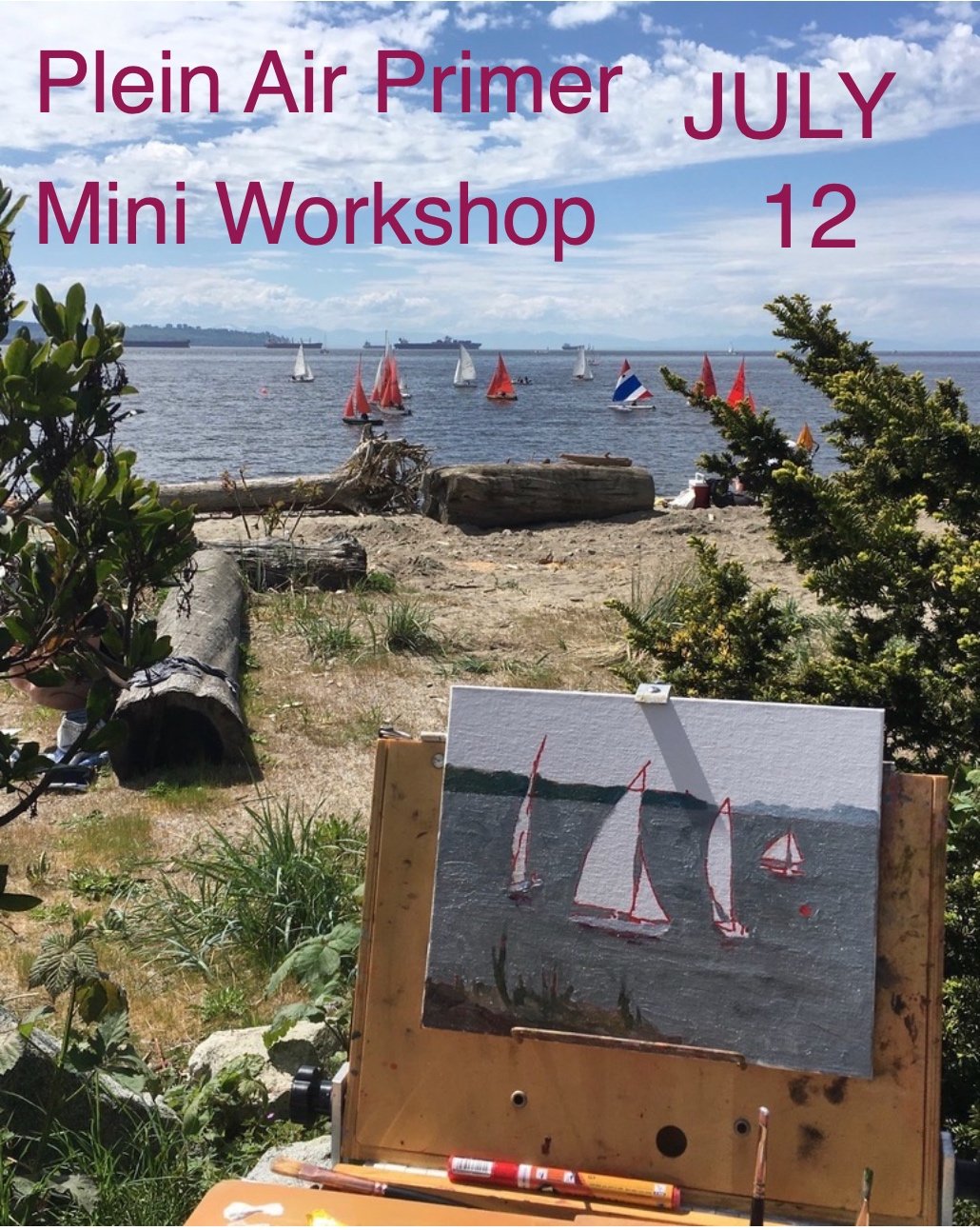 Plein Air Primer Mini Workshop - Ferry Building Gallery - Waterfront - July 12