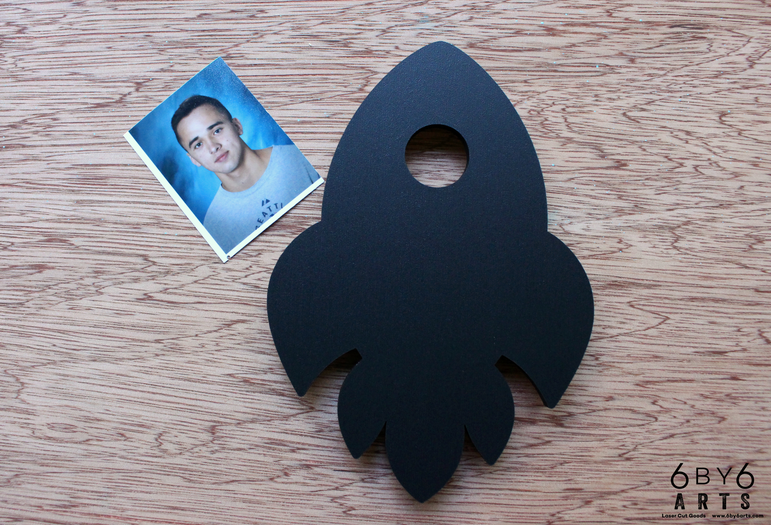 A photo the size of a standard small school issued photo. 