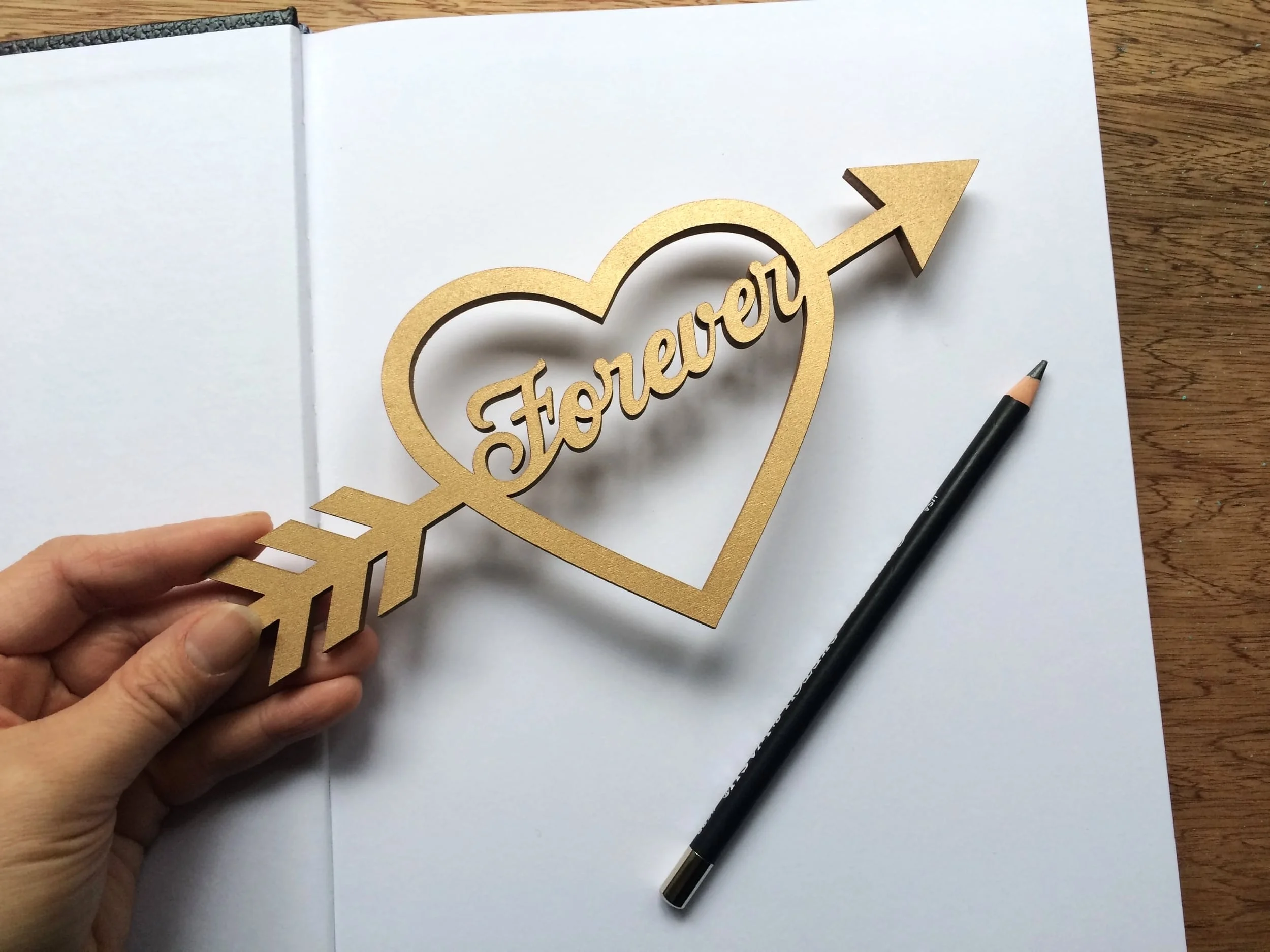 A small ornament version of our Forever Heart .