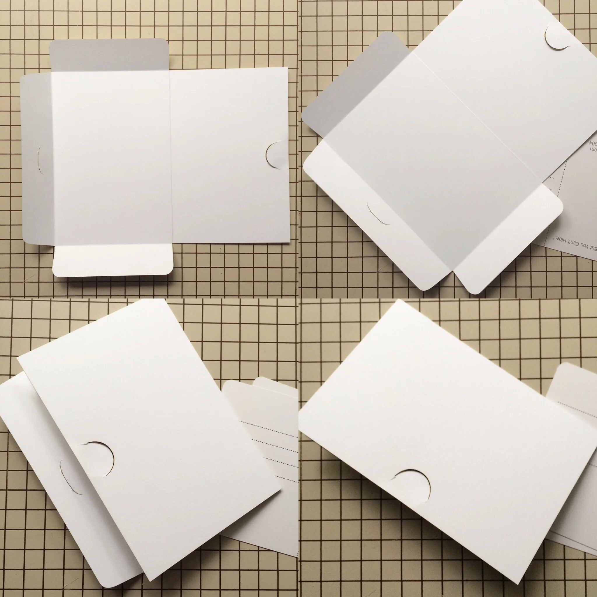 We made our own save the dates! This is a shot of our envelopes laser cut out of weighted cardstock from French Paper Co. . This is our go-to for simple envelope design.