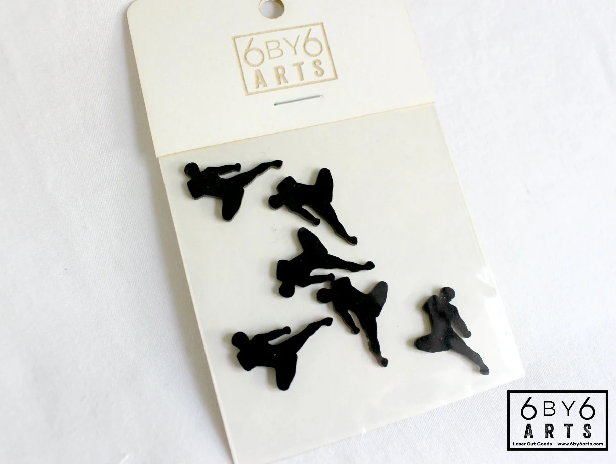 Mini Acrylic Ninjas - Craft Supply