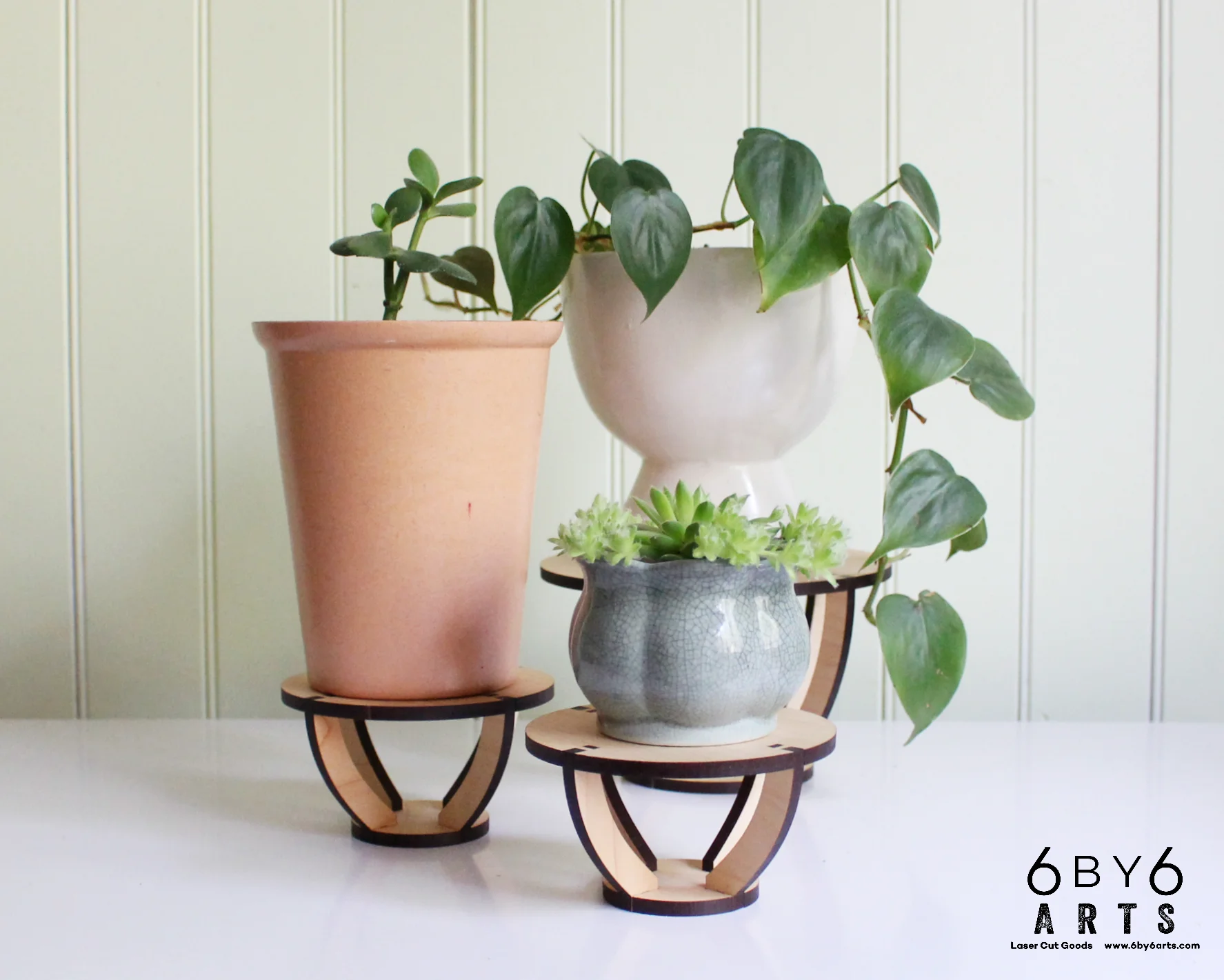 Laser Cut Plant Stands