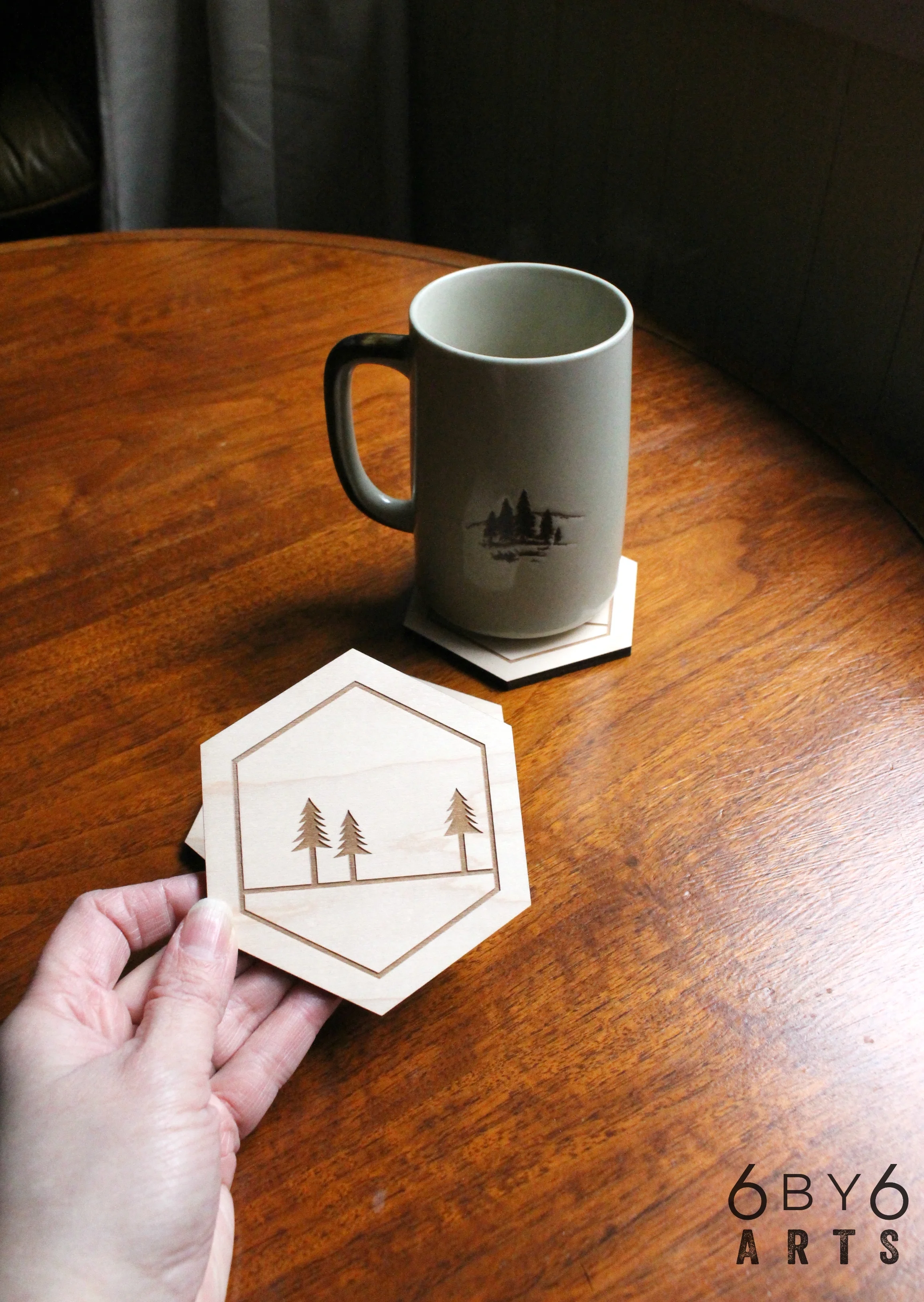 Wood Coasters | 6 by 6 Arts