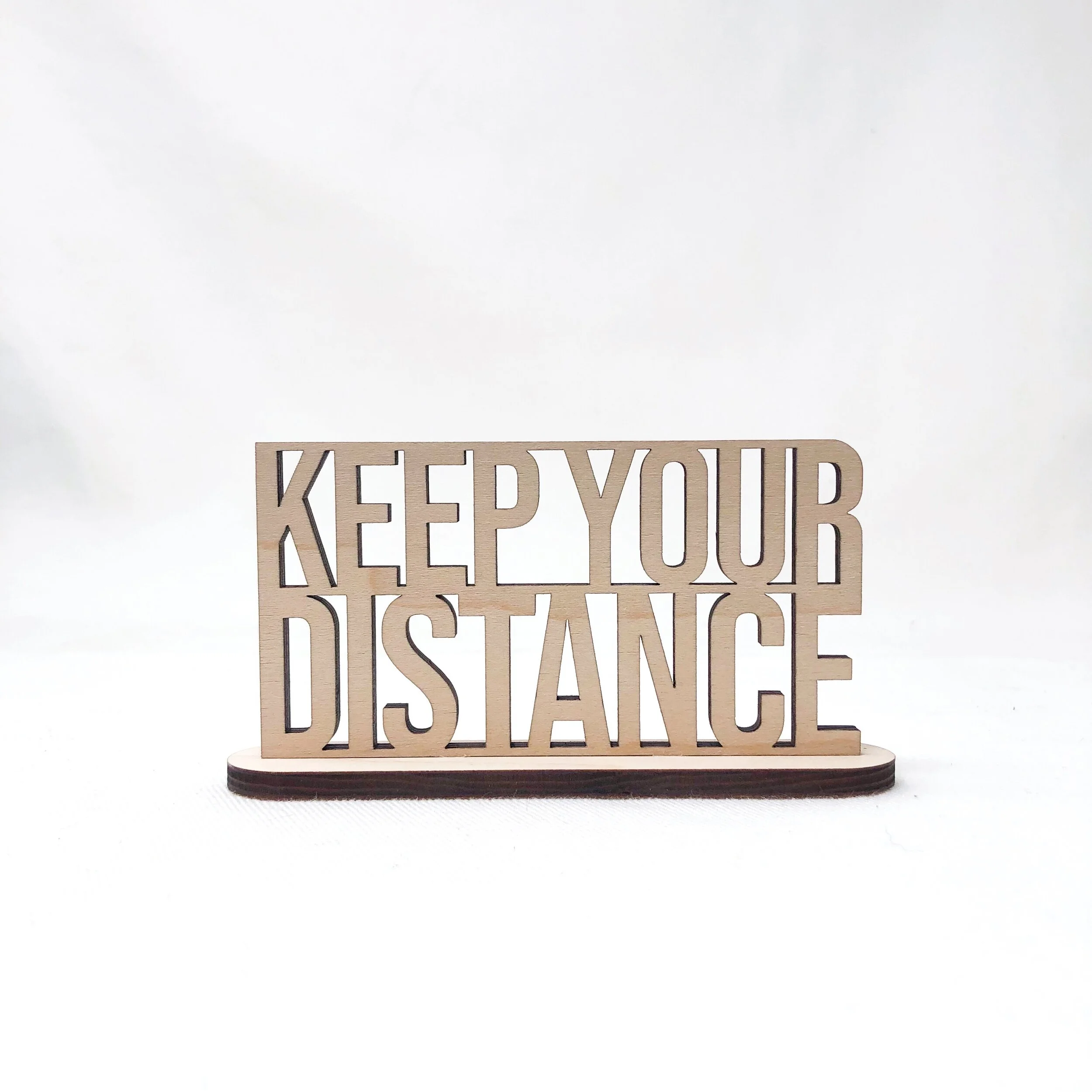 Keep Your Distance Sign - 6 by 6 Arts