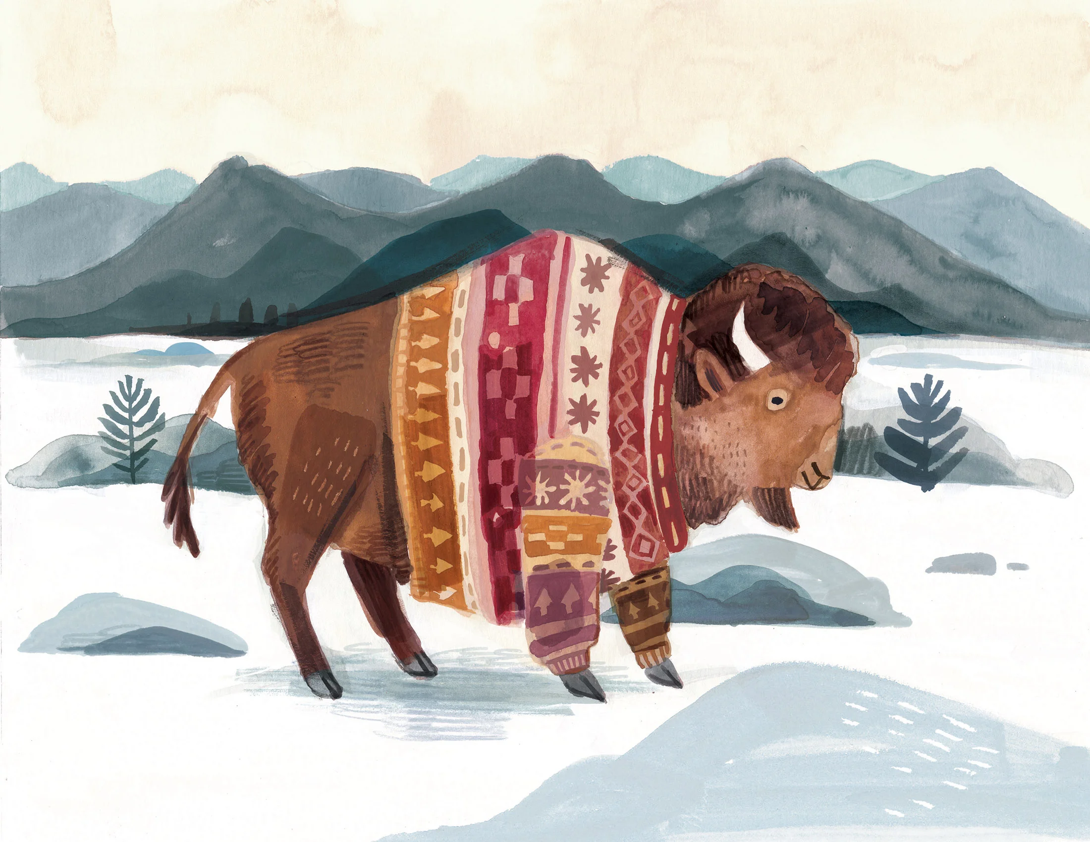 Buffalo in knitwear.jpg
