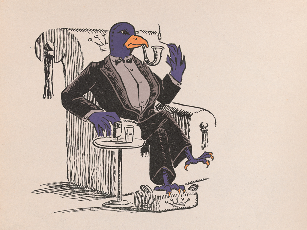 King Flappy is the king of all the birds, and he's a little fierce. Winston, Martin and Wobbley are just the tiniest bit scared of him. When they visit his cave, they are greeted by a loud brass fanfare, befitting a regal king. 