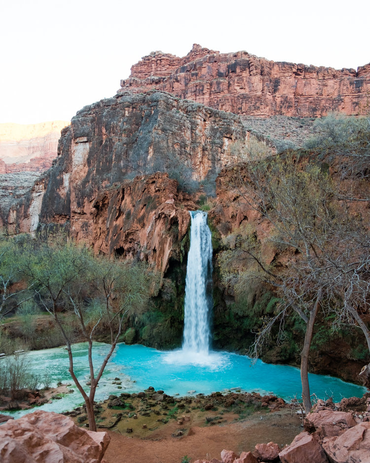 Quick snap I took of Havasu Falls from the side of the trail. Water color = 10/10