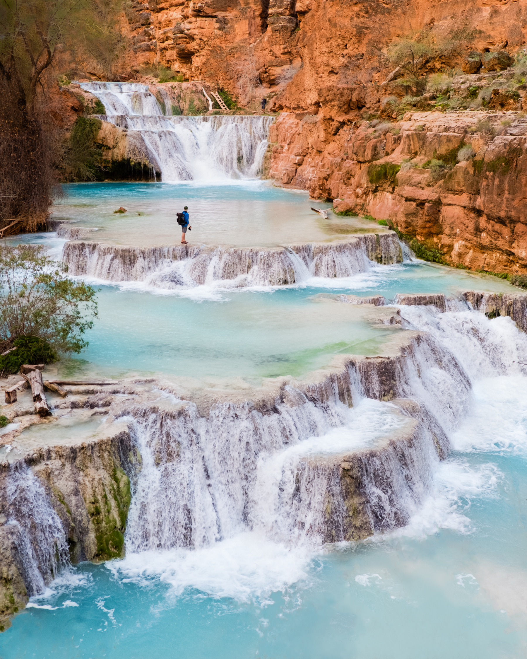Travis Burke exploring Beaver Falls