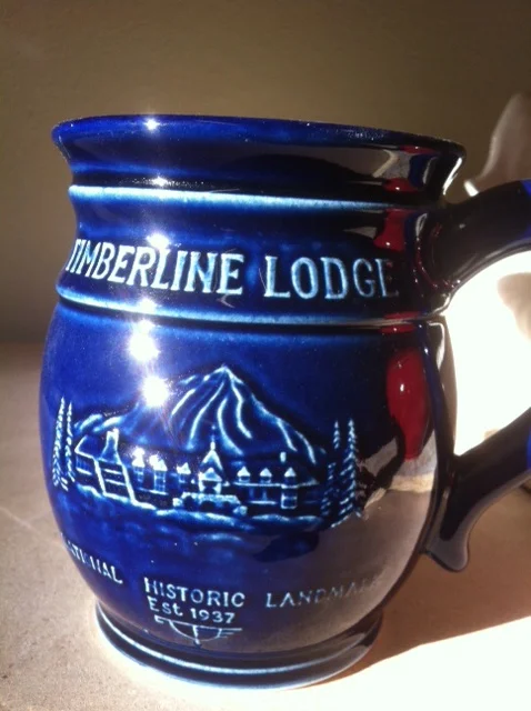 Timberline Lodge mug in cobalt