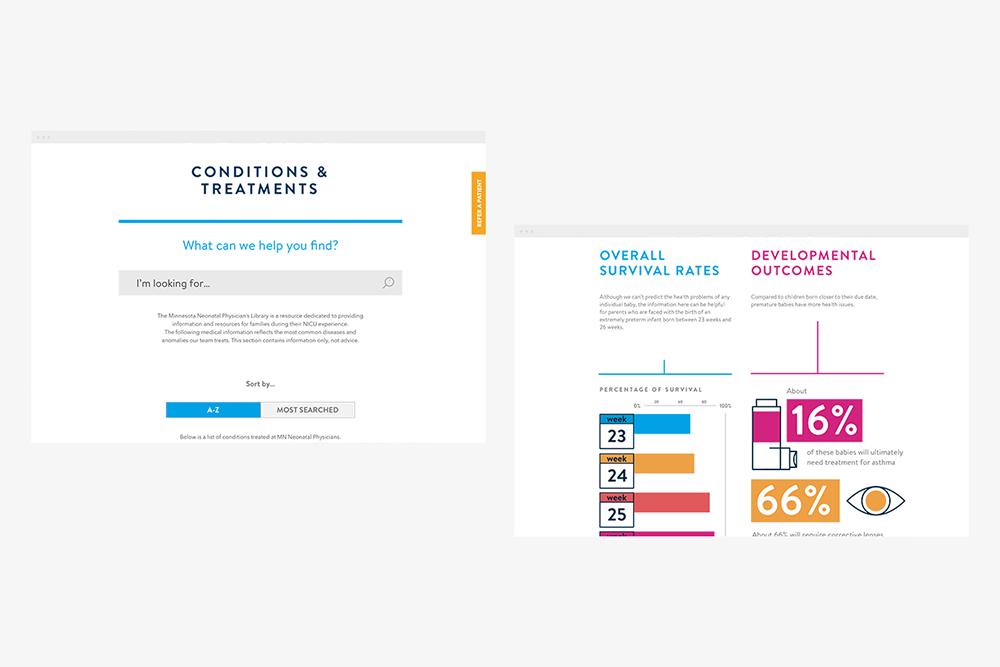  An easy-to-navigate, clear,  family-centric journey  to ease uncertainty of staying in the hospital. 