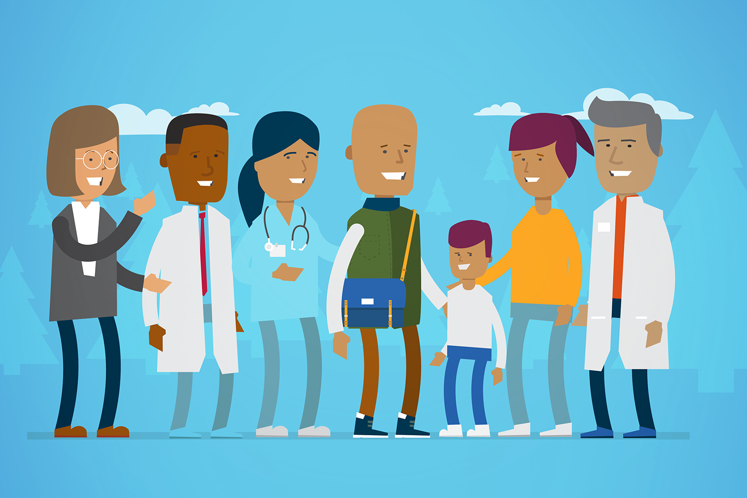 Nationwide Insurance’s health benefits were changing in a big way for their employees. To help introduce new benefits in an approachable and simple way, we created a new campaign centered around ‘Joe and Family’, relatable health champions to teach employees about their new benefits .