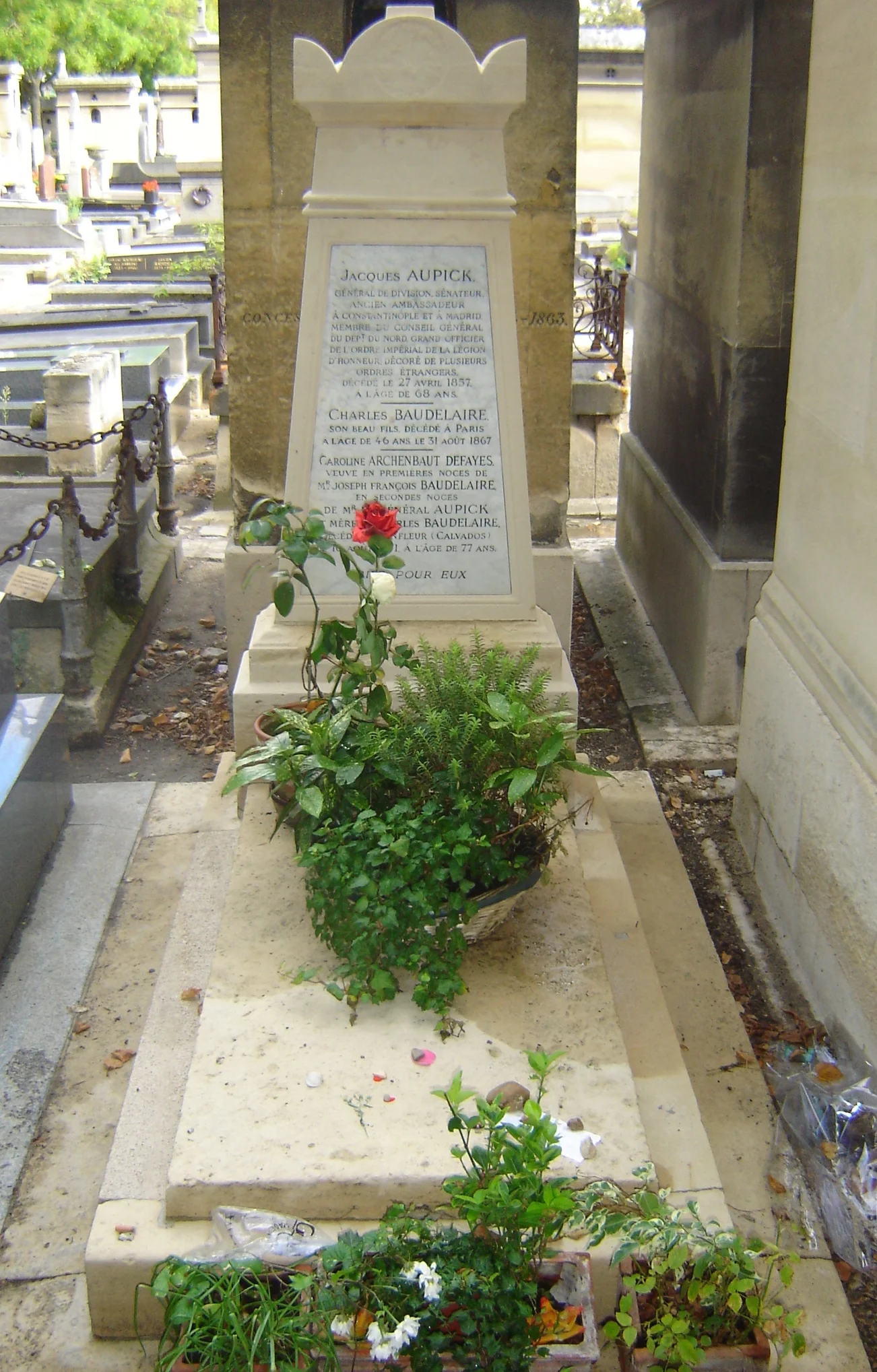 Montparnasse Cemetery, Paris, France (Grave of Charles Baudelaire)