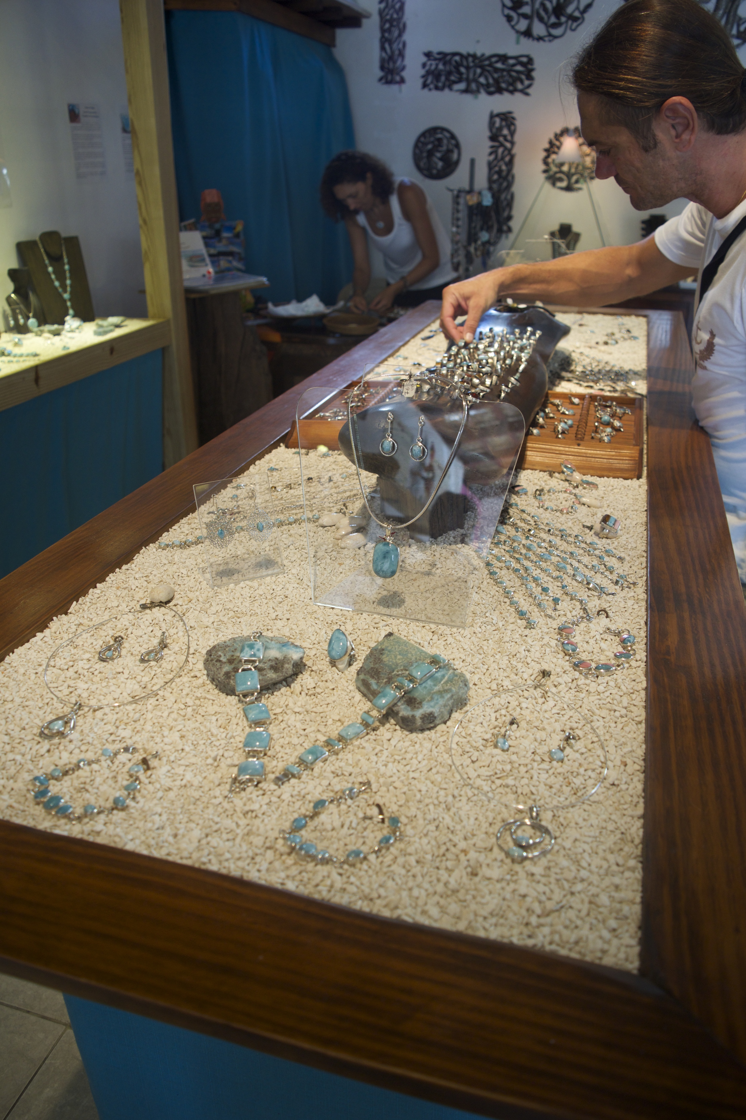 Larimar at Taina Joyeria Jewelry in Cabarete, Dominican Republic