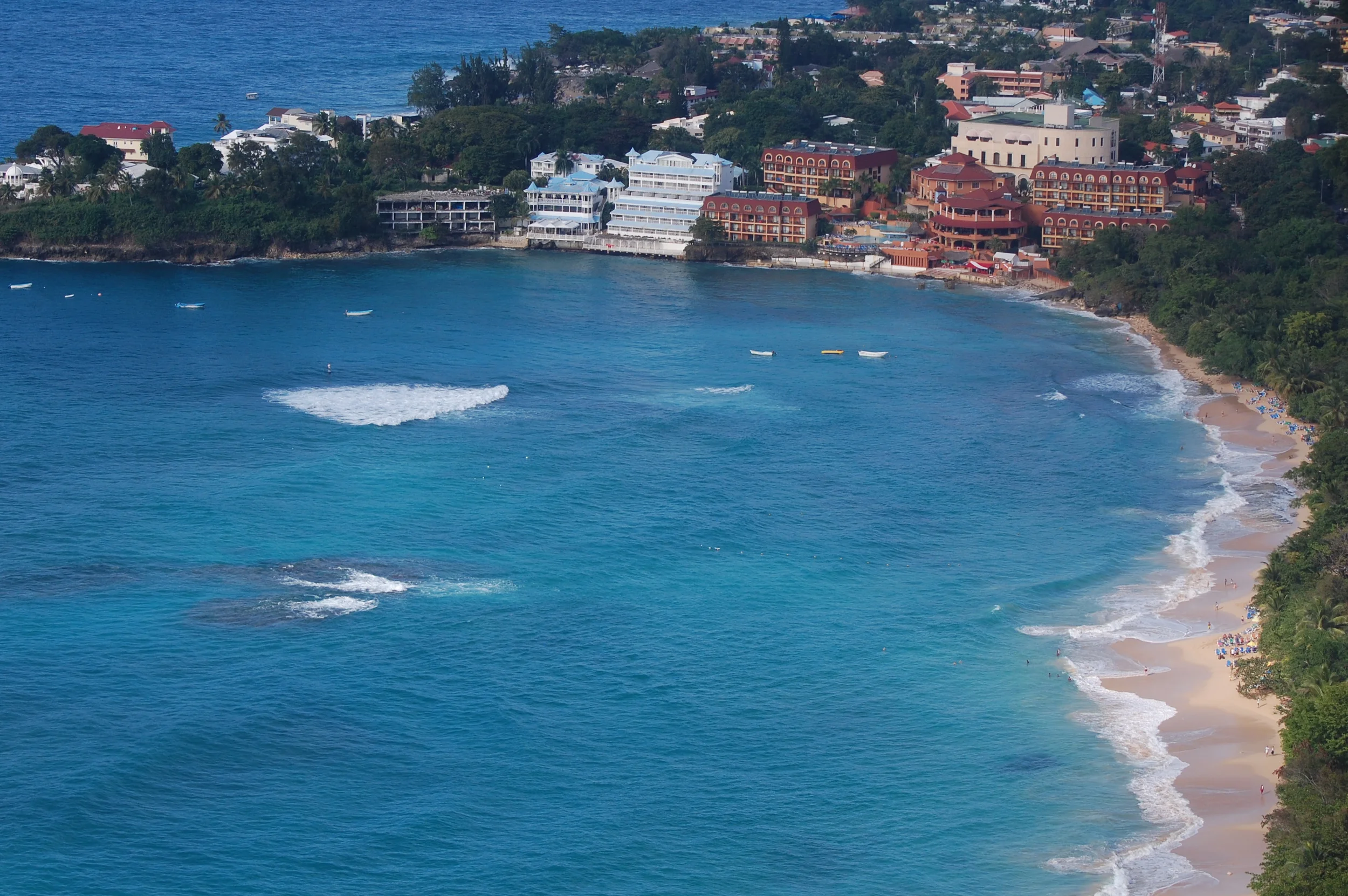  Sosua Beach form the air.&nbsp; 