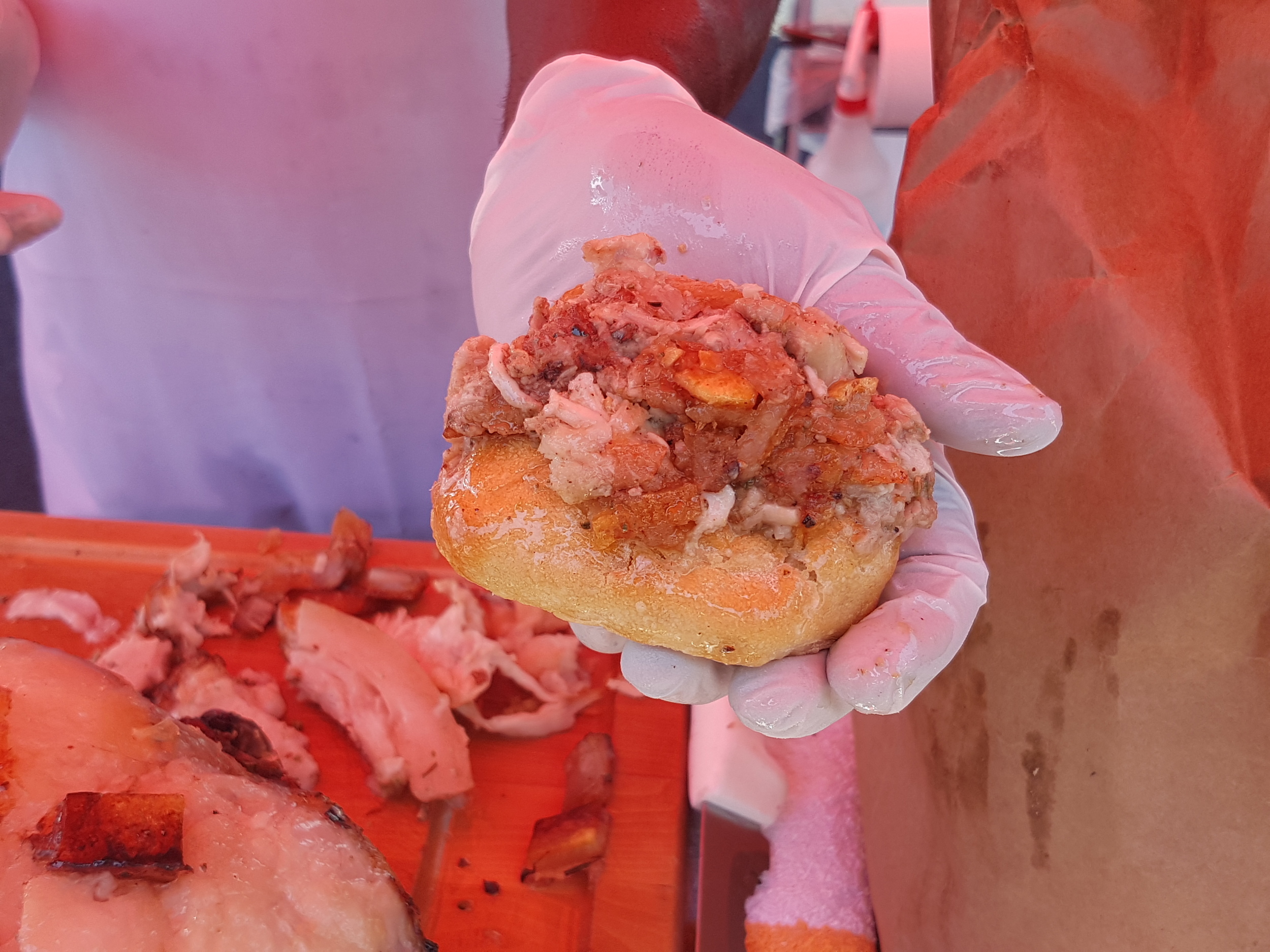 Porchetta is a traditional street food in Central Italy. (Photo credit: Jane Adey)
