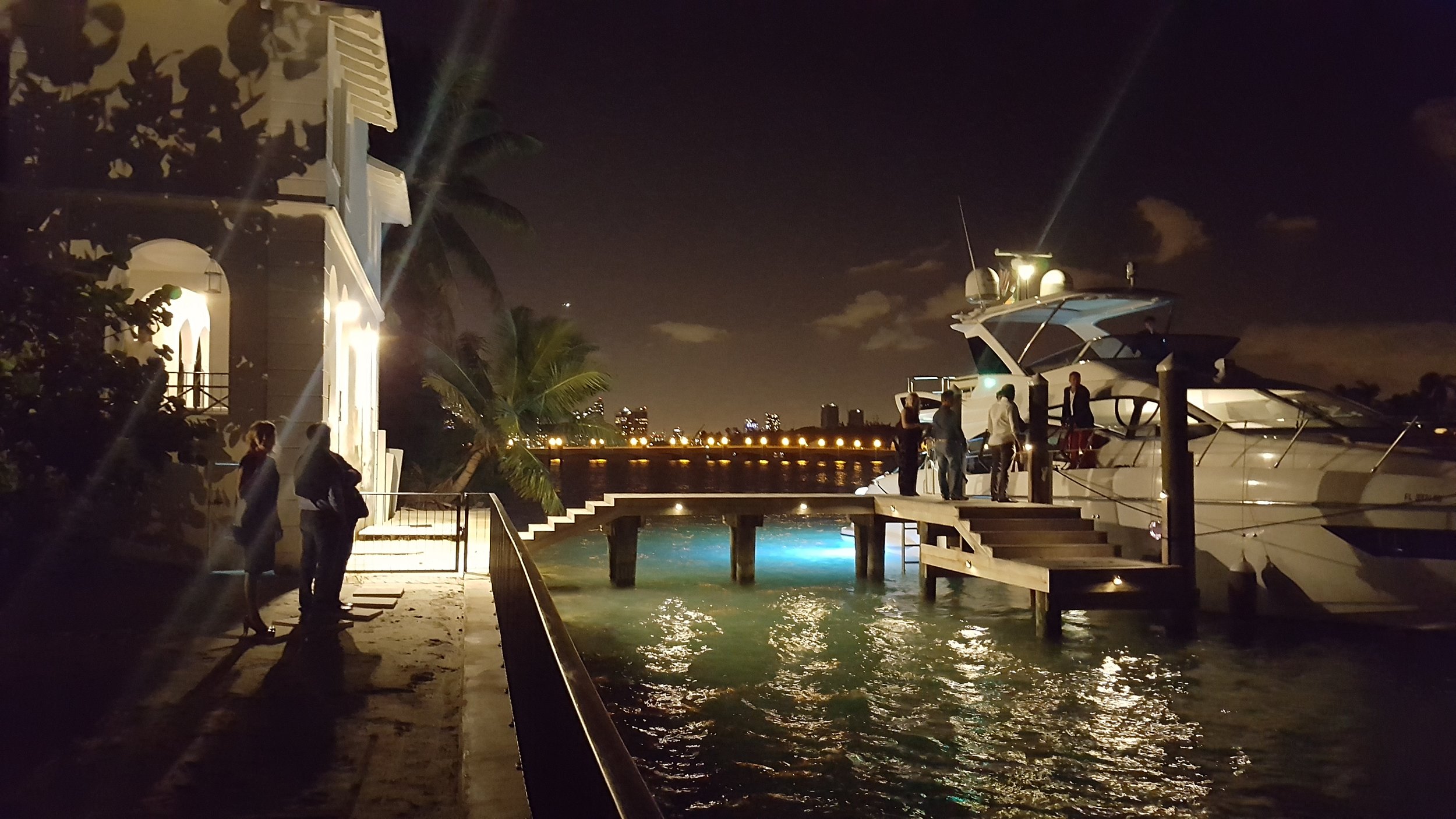 Dock area at 93 Palm, former home of Al Capone. 
