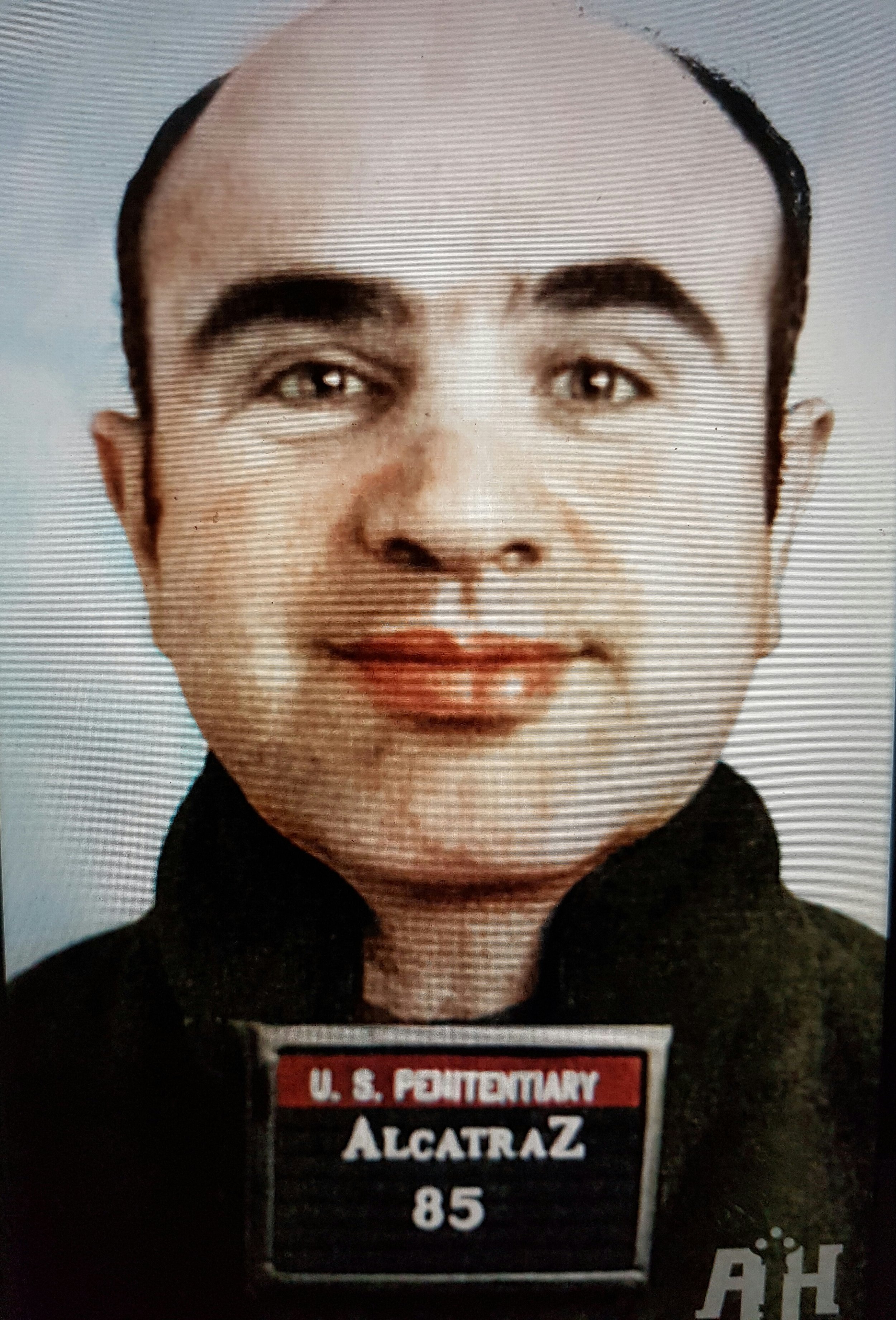 Photo of Al Capone at Alcatraz prison. Courtesy of www.alcatrazhistory.com