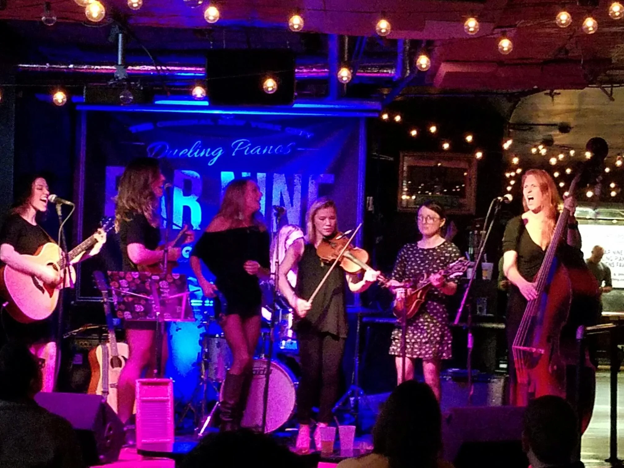 Bar 9 in Hell’s Kitchen with Aubrey Gallegos, Courtney Cowart, Susan O’Dea, Margaret Desiree-Mug, and Marcy McGuigan