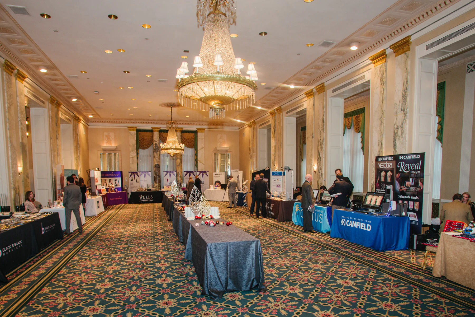 Exhibit Hall for Medical Symposium: Jade Room, Waldorf Astoria Hotel, New York City