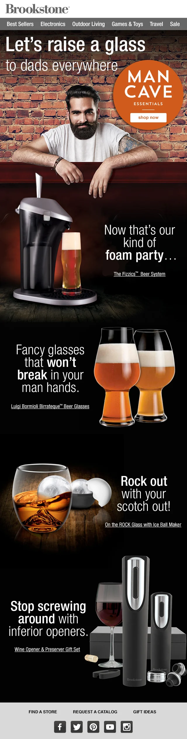 Subject Line: Be Dad's favorite—with top-shelf bar gifts