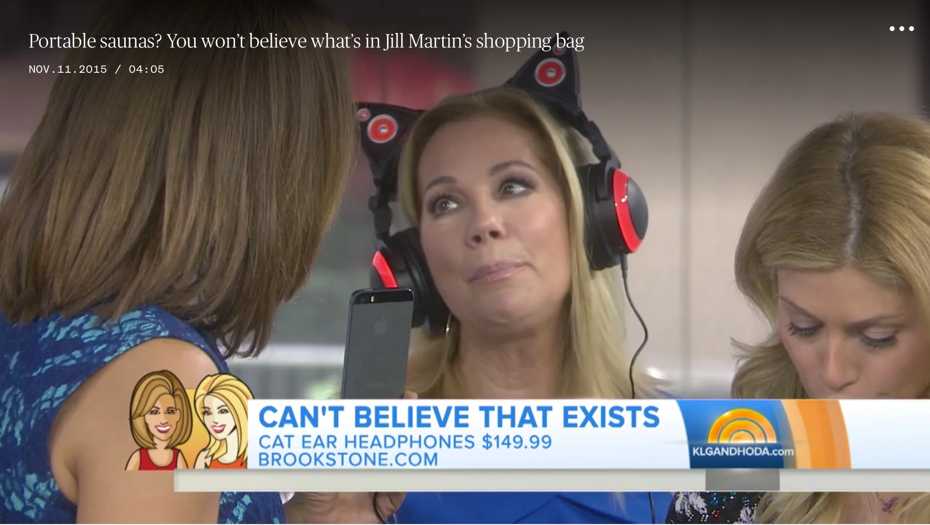 Always a pleasure working with Jill Martin (and Kathy Lee and Hoda).