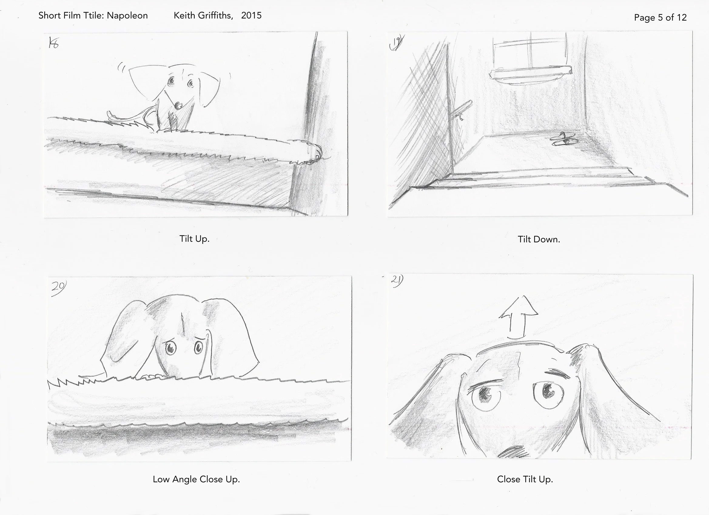 Napoleon Short Film Storyboard