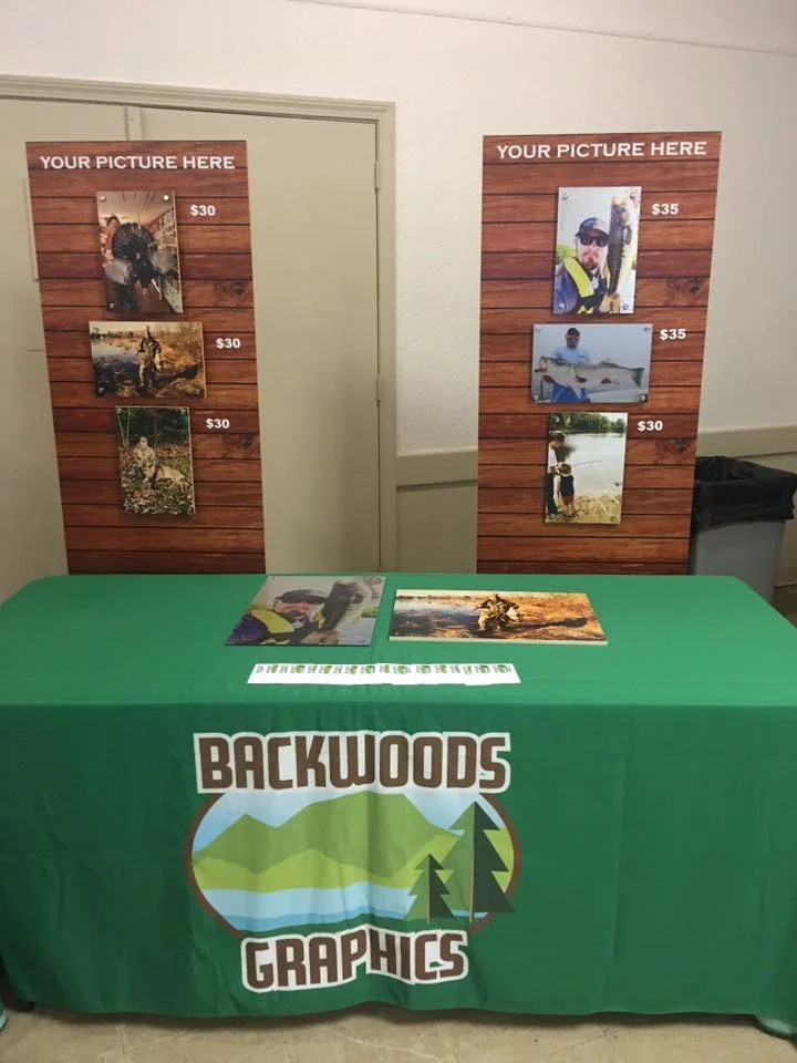 Backwoods Graphics at the Fishing Flea Market in Newburyport! Check them out guys you will not be disappointed!